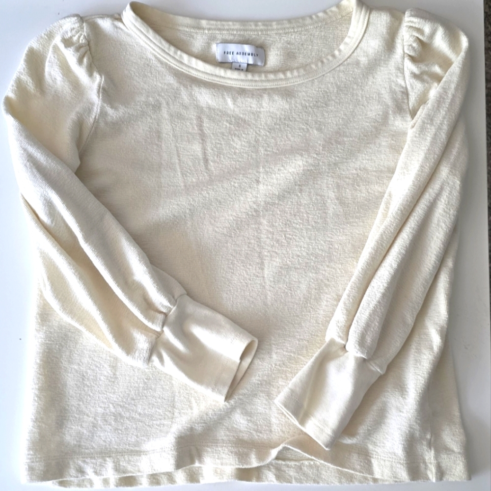 100% Organic Cotton 3/4 sleeve sweater top